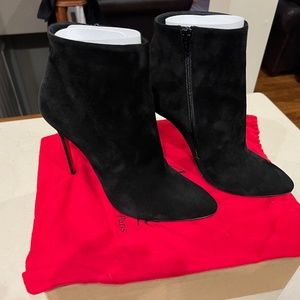 Christian Louboutin Eloise Booty 100mm Black Suede
